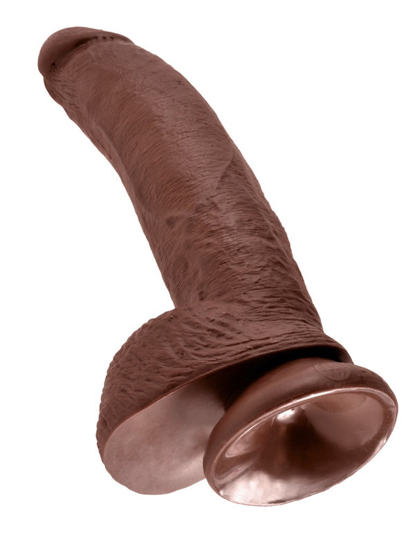 Cock 9" met ballen - King Cock - SKU: 5420240000