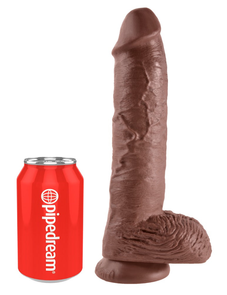 10" Dildo met Ballen