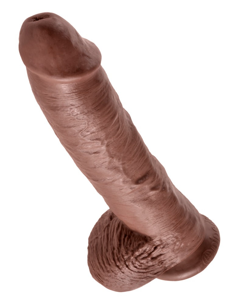 10" Dildo met Ballen
