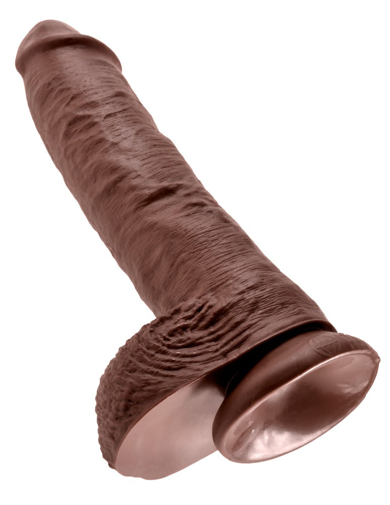 10" Dildo met Ballen
