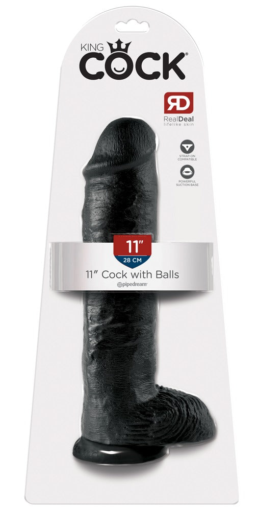 11" Dildo met Ballen - King Cock - SKU: 5420670000