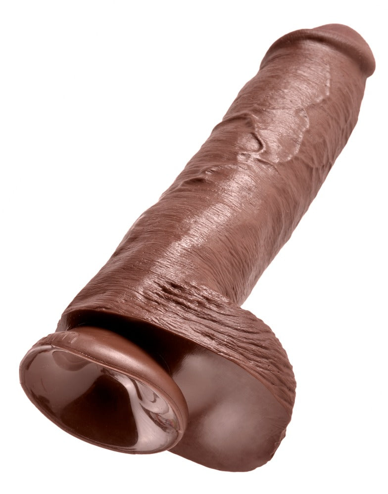 11" Dildo met Ballen
