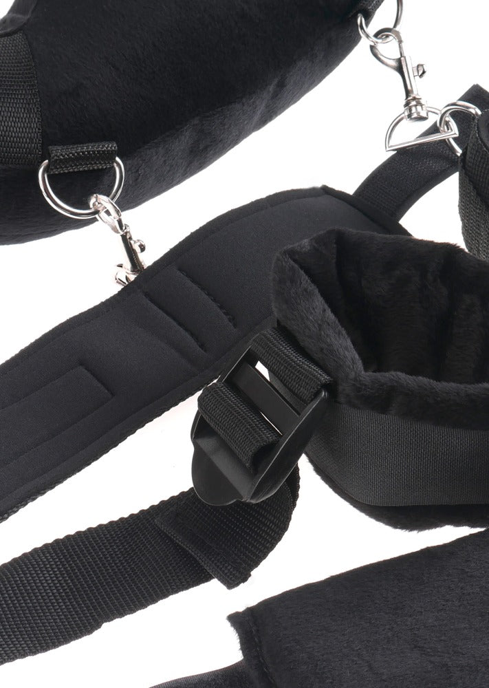 Positioneermeester met handboeien