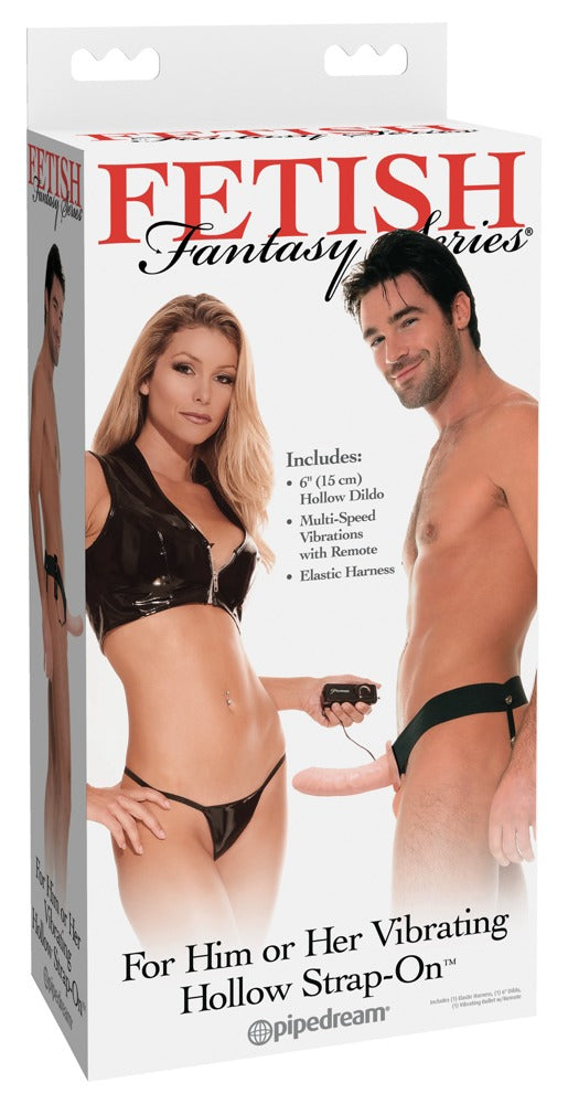 Vibrerende holle Strap-On
