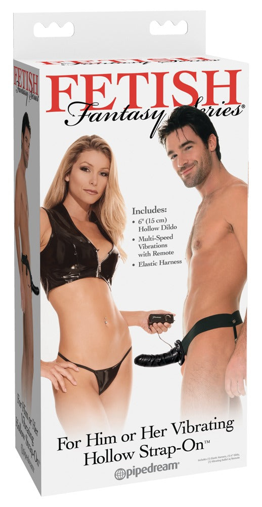 Vibrerende holle Strap-On