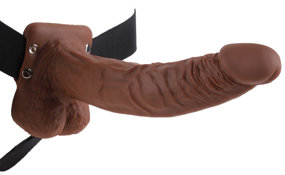 9" holle riem met ballen