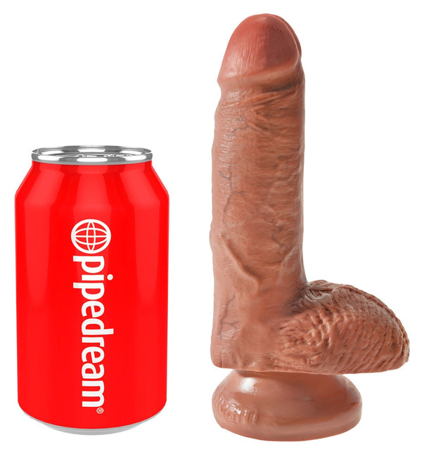 7" Dildo met Ballen - King Cock - SKU: 5445230000