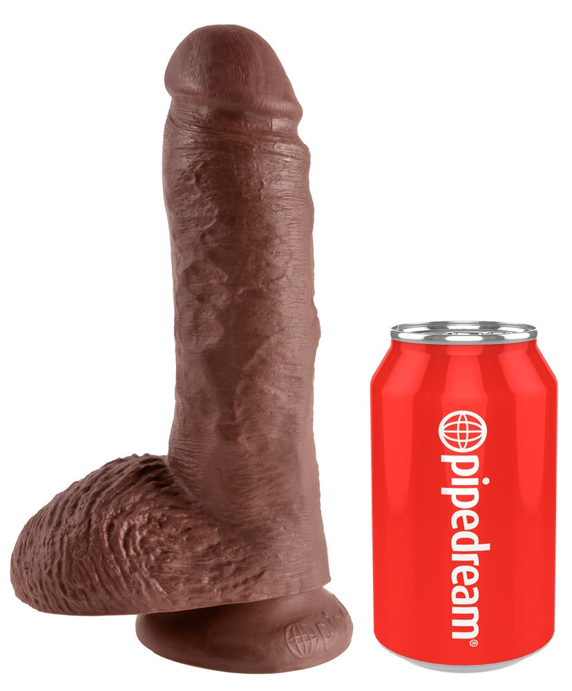 8" Dildo met Ballen