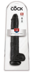 14" Dildo met Ballen