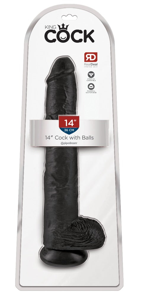 14" Dildo met Ballen