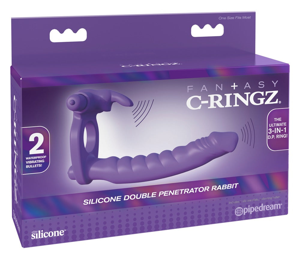 Silicone Dubbele Penetrator Konijn