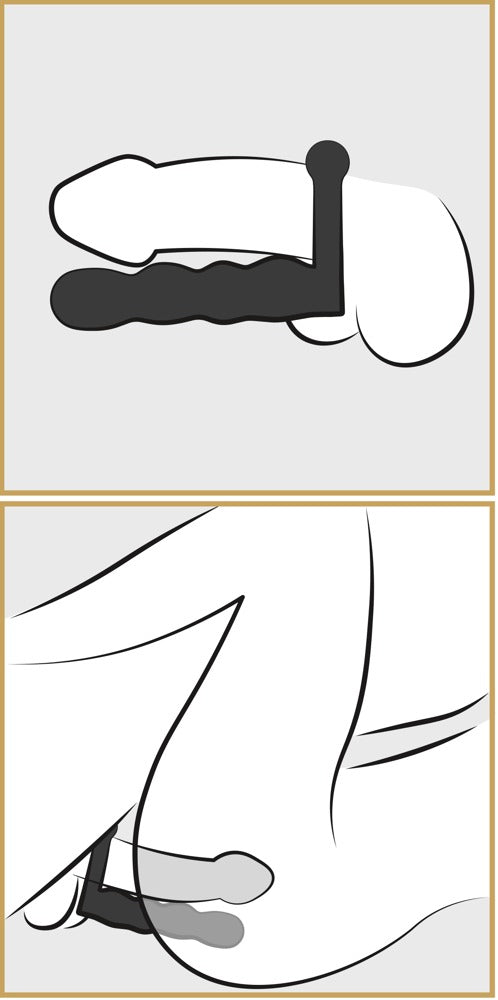 Posable Partner Dubbele Penetrator