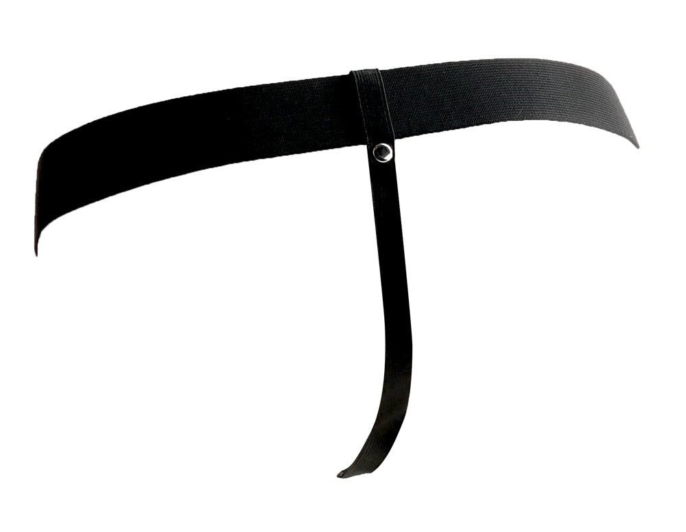 6" holle oplaadbare strap-on met ballen