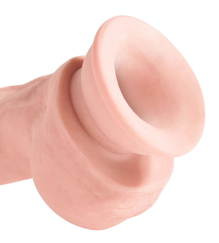 8" Drievoudige dichtheid penis met ballen