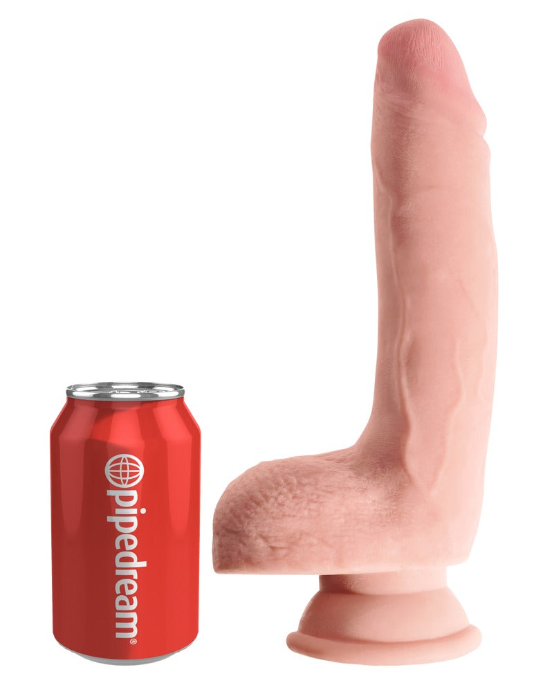 9" Drievoudige dichtheid penis met ballen