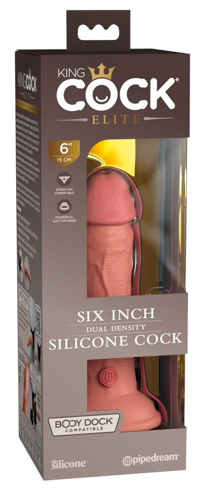 6" Siliconen Cock met dubbele dichtheid