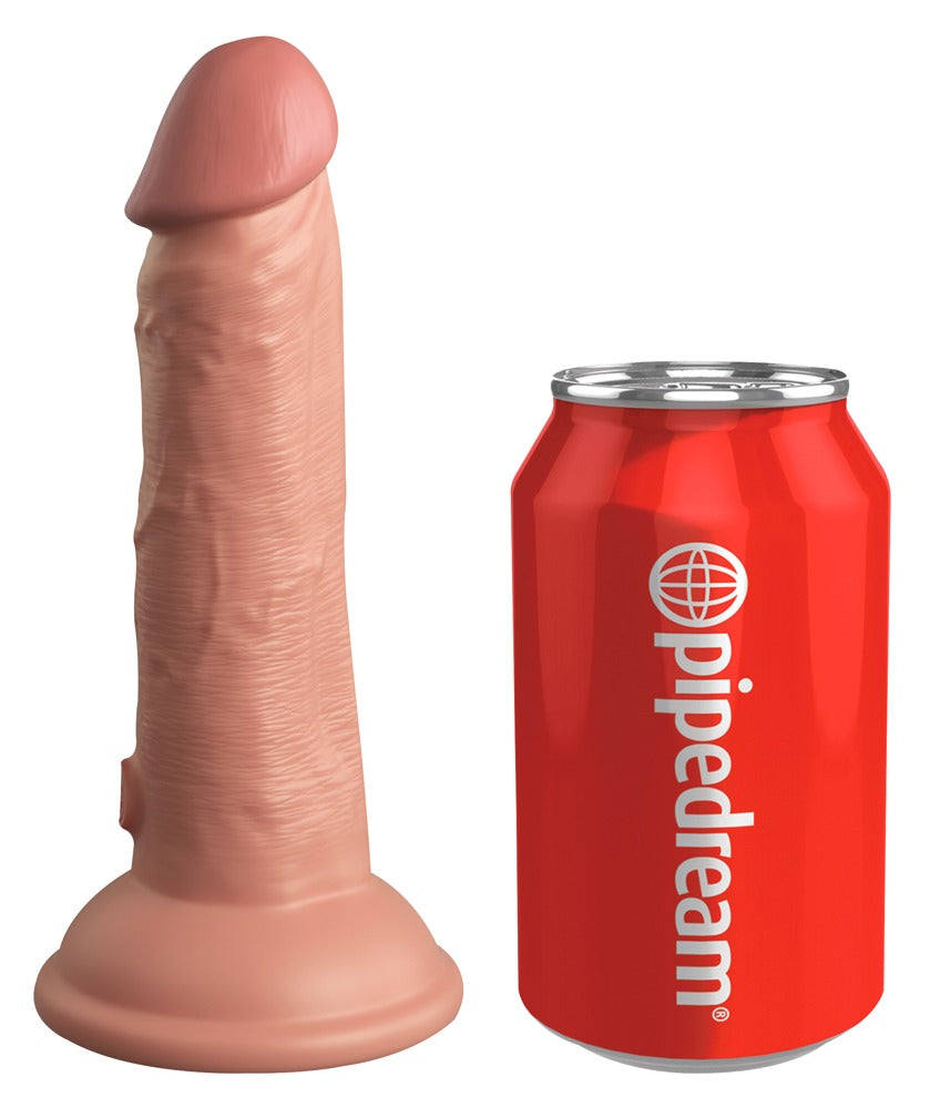 6" Vibrerende + Dubbele Dichtheid Silicone Cock