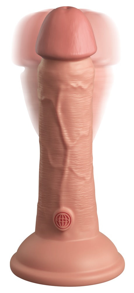 6" Vibrerende + Dubbele Dichtheid Silicone Cock