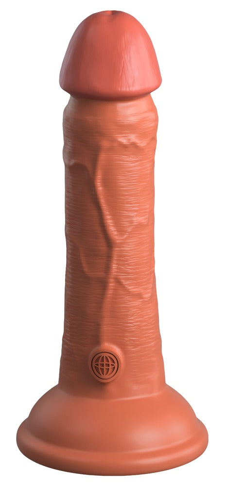 6" Vibrerende + Dubbele Dichtheid Silicone Cock