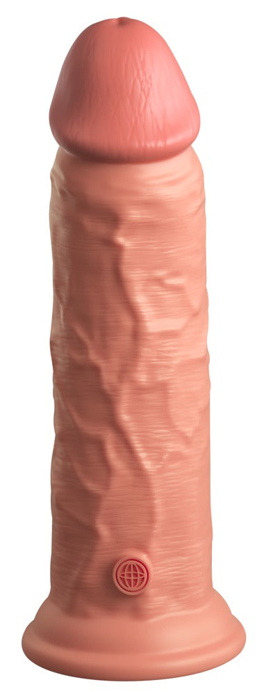 8" Vibrerende + Dubbele Dichtheid Silicone Cock