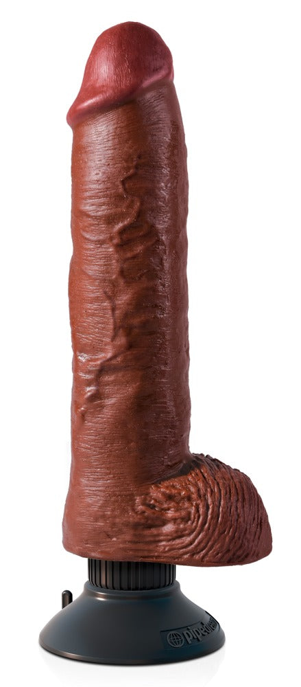 10" vibrerende penis met ballen