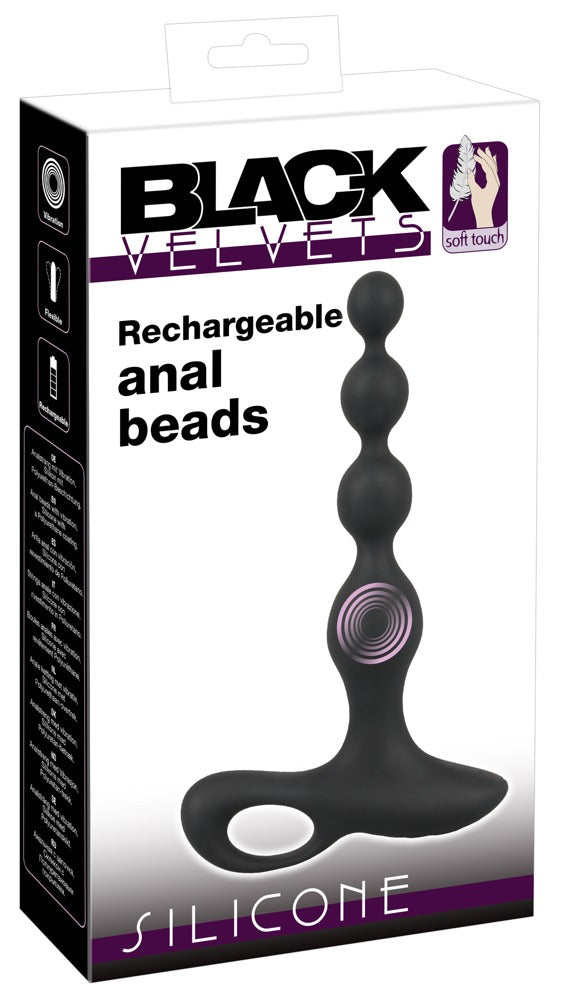 Oplaadbare anaal kralen - Black Velvets - SKU: 5505310000