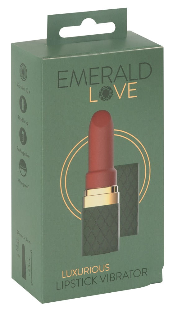 Luxe lippenstift vibrator - Emerald Love - SKU: 5518800000