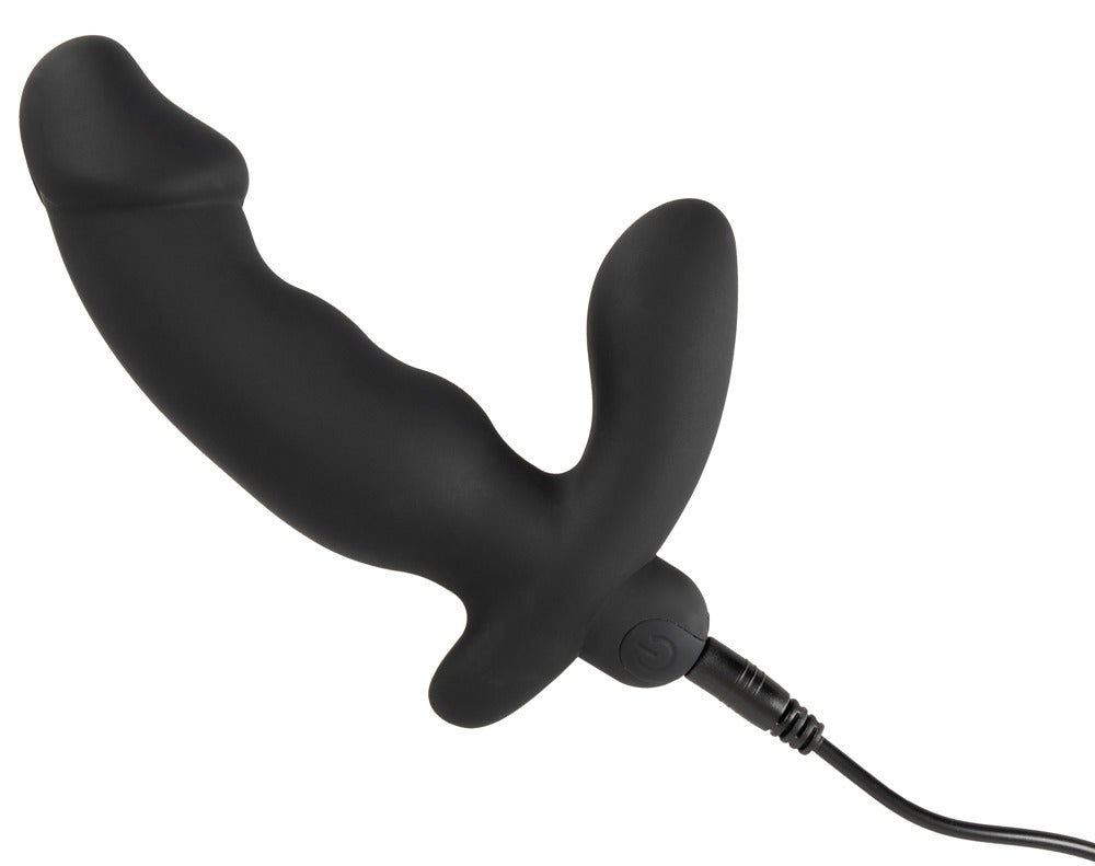 Cock-vormige buttplug met vibratie