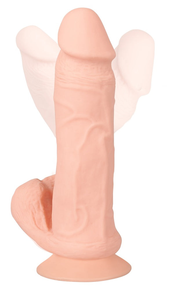 Buigbare RC Vibrator met Ballen - Nature Skin - SKU: 5536700000