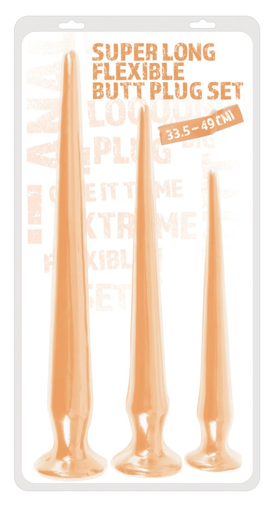 Super Lange Flexibele Butt Plug Set