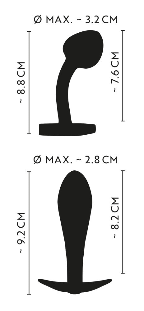 Metalen Butt Plug Set in Regenboog Kleuren