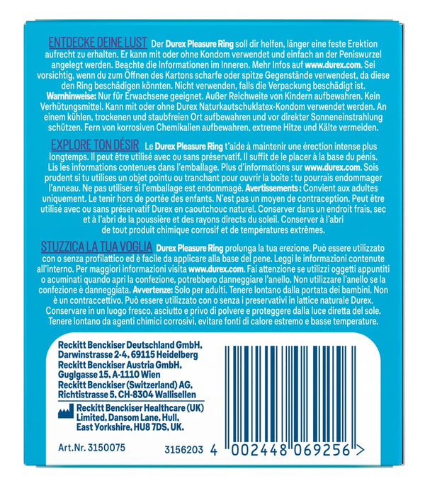 Durex Pleasure Ring - Durex - SKU: 5847620000