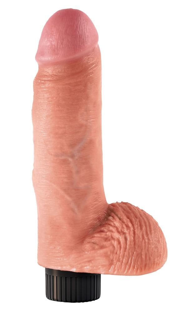 7" Vibrerende Cock met Ballen