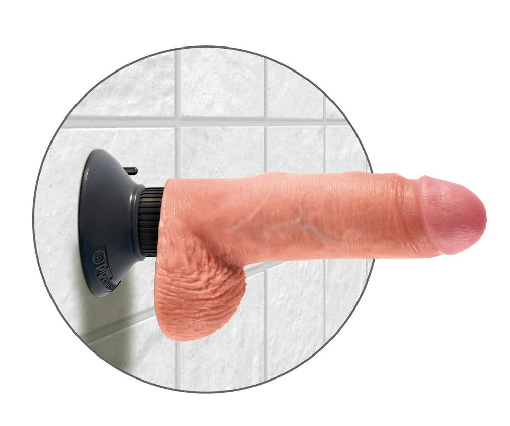 7" Vibrerende Cock met Ballen