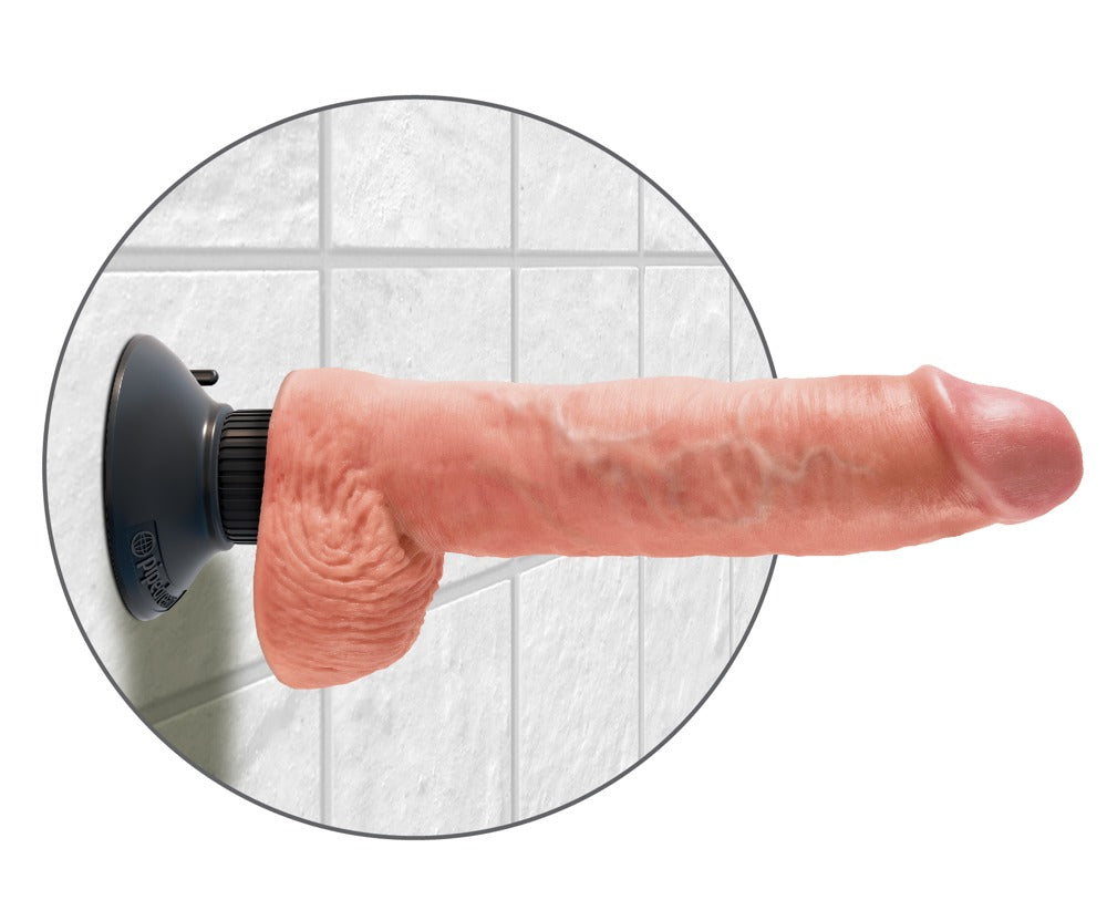10" vibrerende penis met ballen
