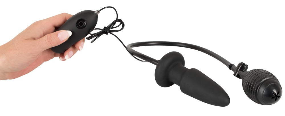 Opblaasbare Vibrerende Butt Plug