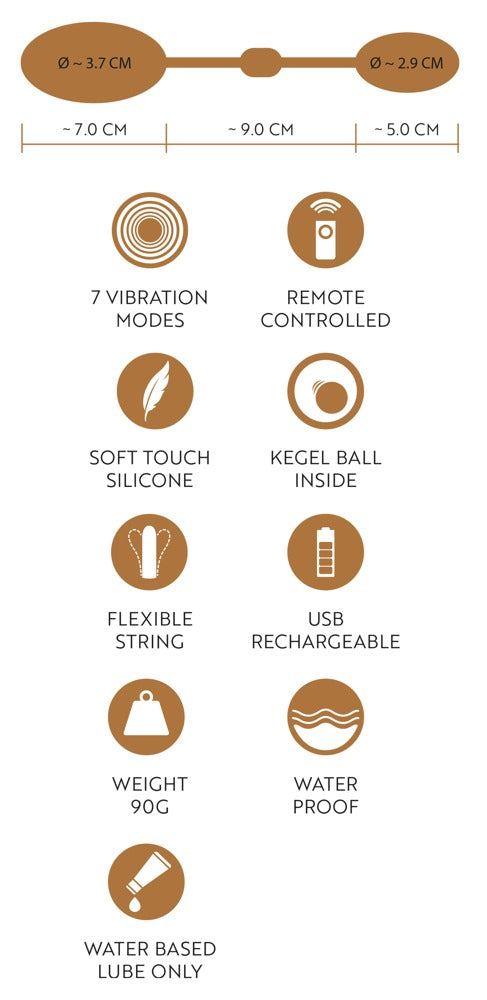 Vibrerende vagina & kont ballen