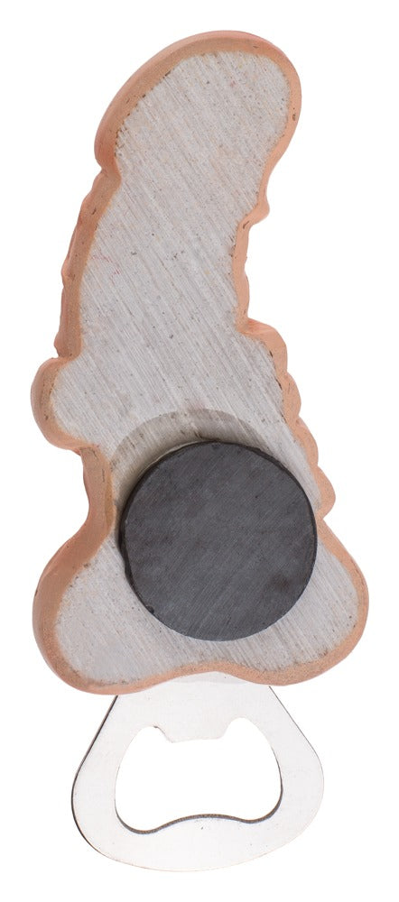 Metalen flesopener Willy + Hand - Flesopener, polyresin, metaal - IntimateRed