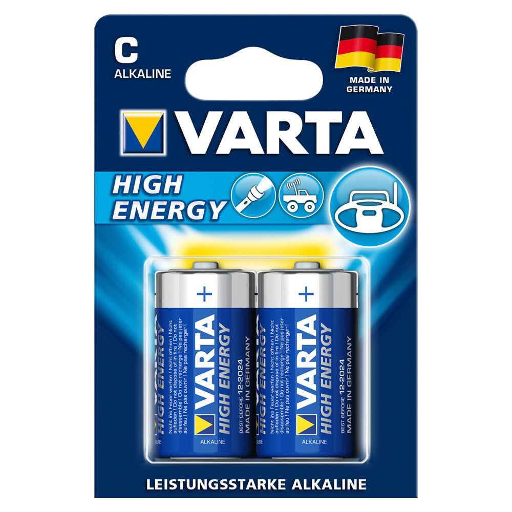 2 Varta C Batterijen