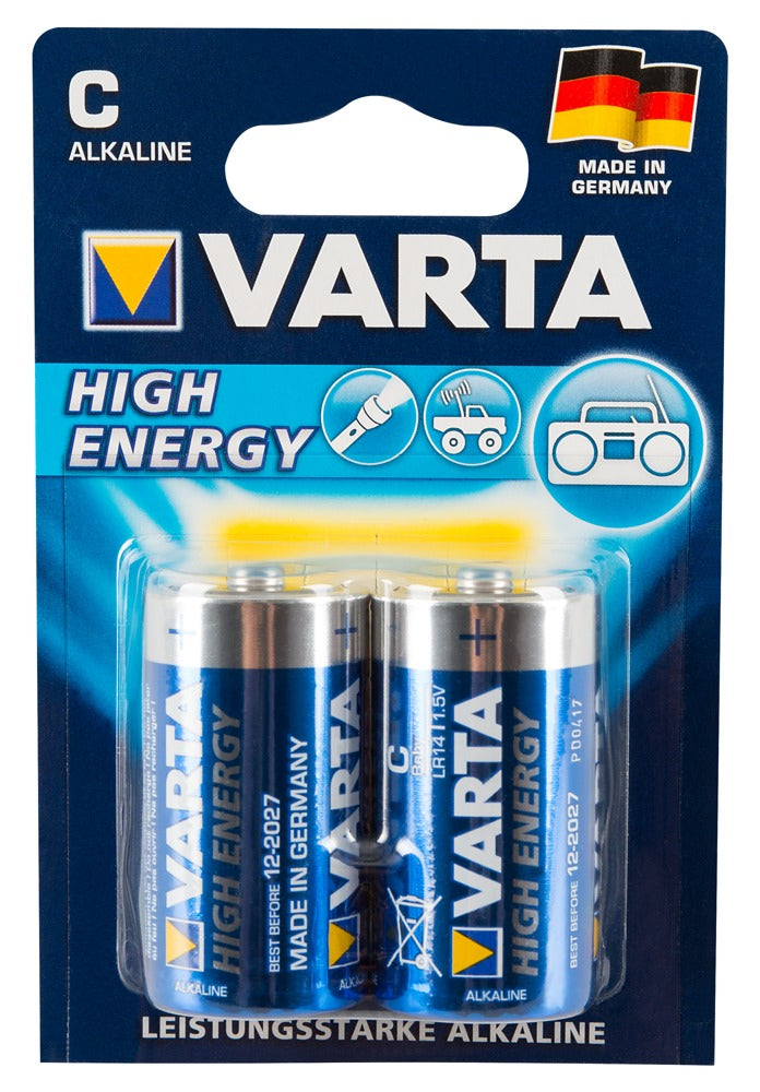 2 Varta C Batterijen