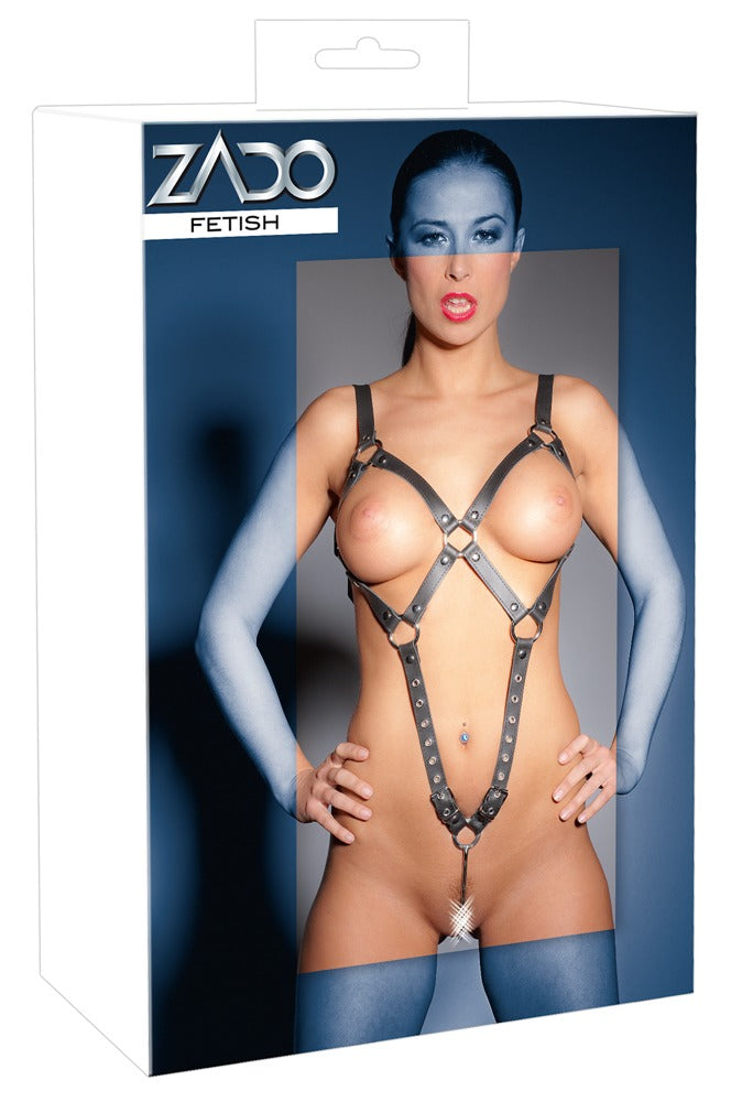 Leder Harnas - Harnas,Splitlederchroom-vet gelooid,metaal,Extra info,koe - IntimateRed