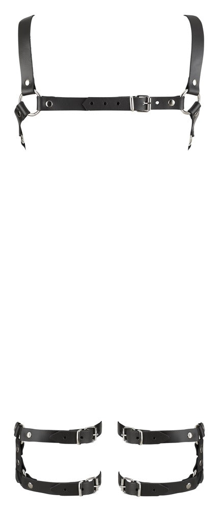 Leder Harnas - Harnas,Splitleathercow,gelooidchroomvrij,polyurethaancoating,metaal - IntimateRed