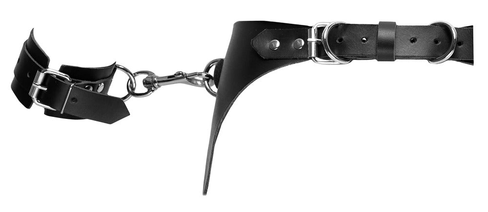 Jarretelgordel - Jarretelgordel,Lederbuffel,gelooidchroomvrij,metaal - IntimateRed