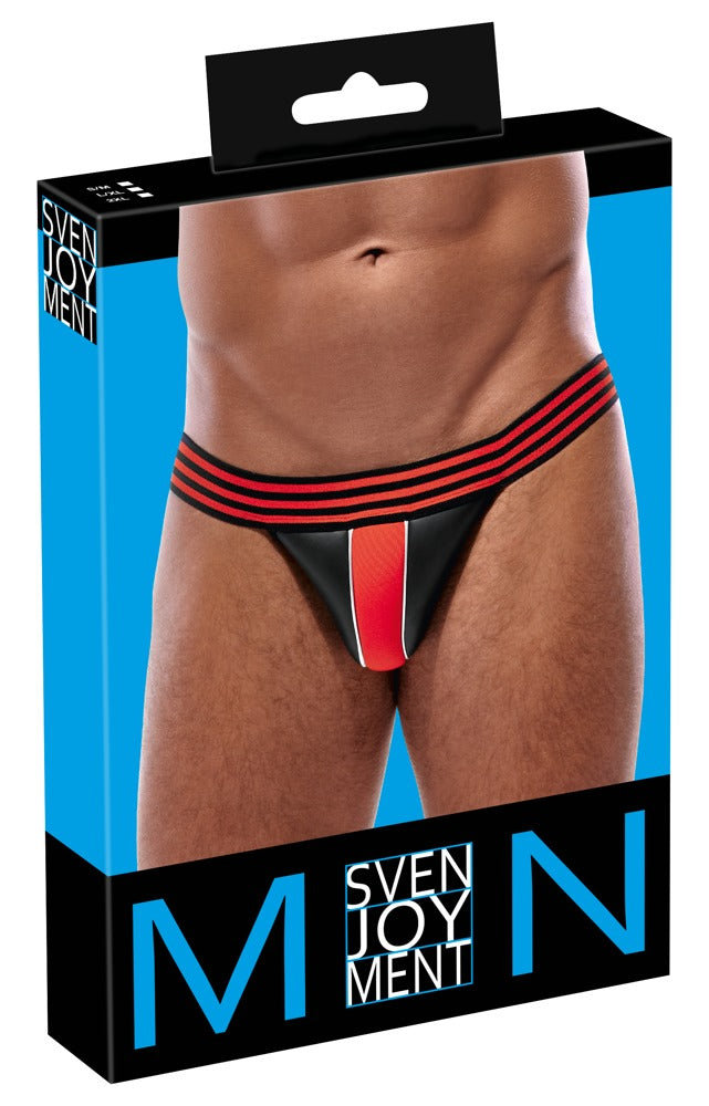 Men's Jockstrap zwart rood