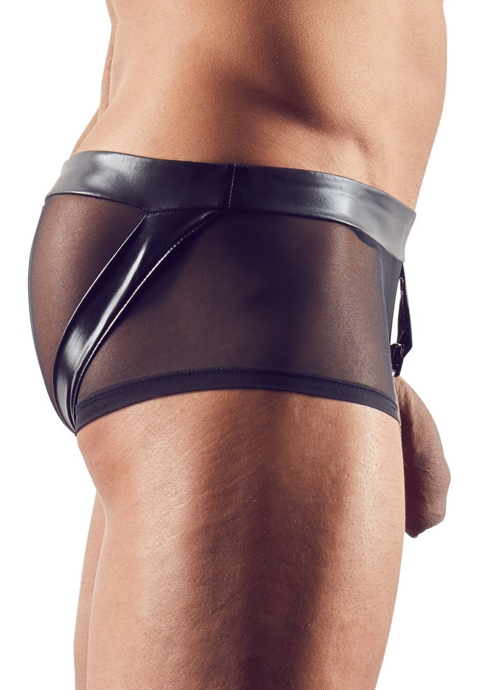 Showmaster met penisring - Broek,powernet,polyamide,elastaan,insertwetlook,polyester,spandex, - IntimateRed