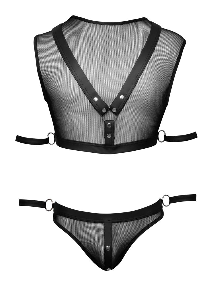 Top en Jock - Top met jock string,mesh,polyamide,spandex,polyester,spandex,Coatingpolyurethaan - IntimateRed