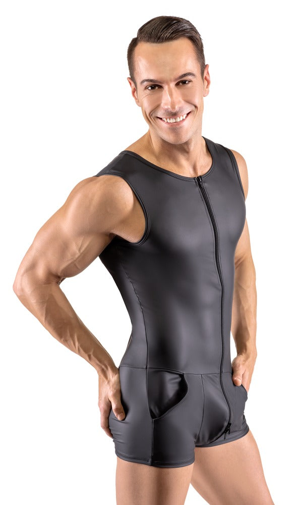 Playsuit - Korte jumpsuit, polyester, spandex, Coatingpolyurethaan - IntimateRed