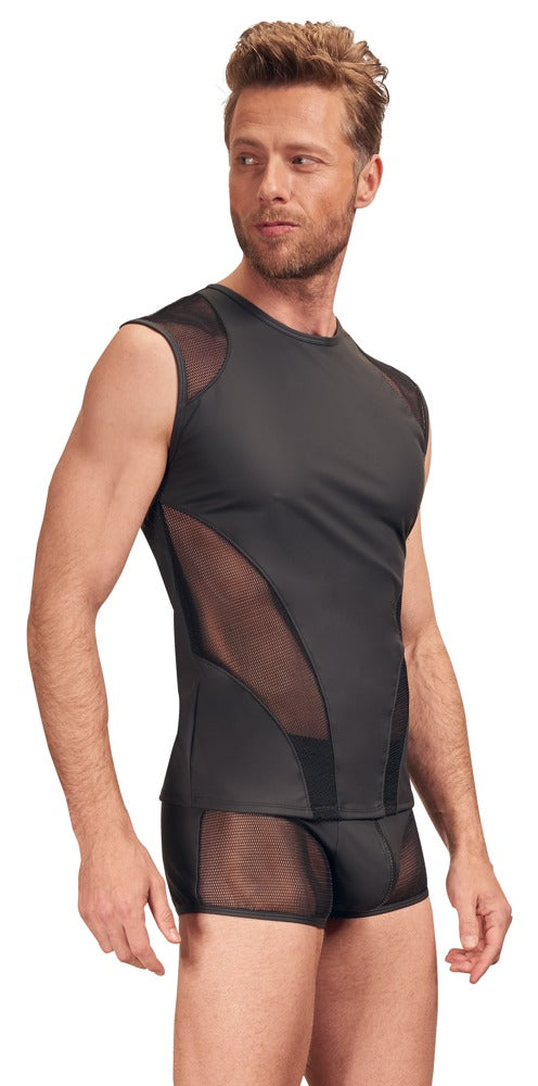 Shirt - Shirt, polyester, spandex, coatingpolyurethaan, inzetstuk van mesh, polyester - IntimateRed