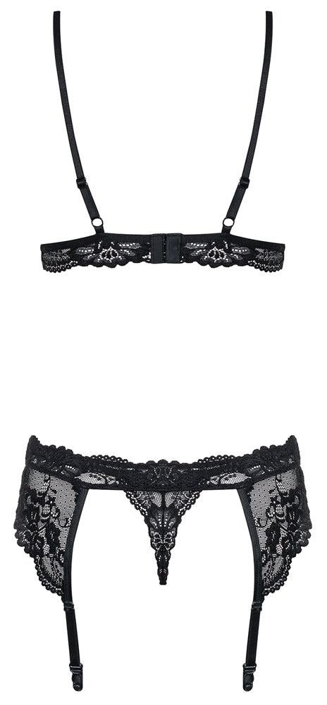 Stel in - Beha-set, polyamide, spandex - IntimateRed