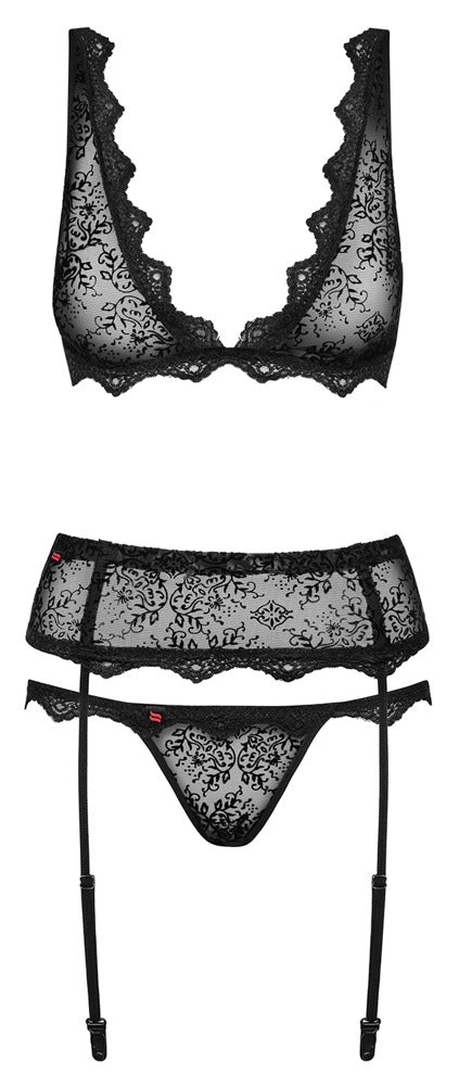Set Emperita - Beha-set, polyamide, spandex - IntimateRed
